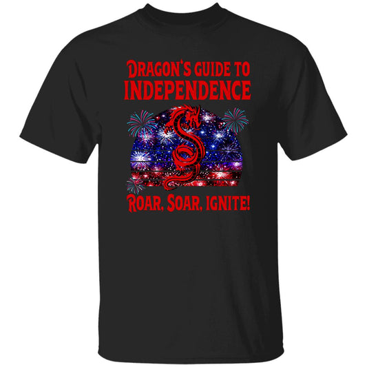 Celebrate Independence with the Dragon's Guide: Roar, Soar, and Ignite T-Shirt