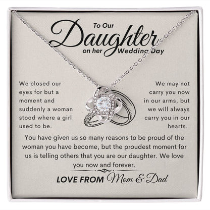 To our Daughter on her Wedding Day Love Mom & Dad