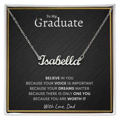 Graduation Personalized Necklace