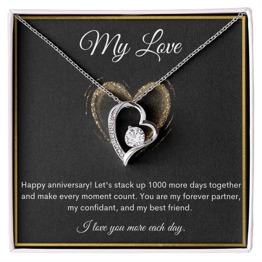 Forever Love To My Wife Necklace from Husband, Anniversary Gift for Wife, Gift for Wife, Necklace for Wife, Gift